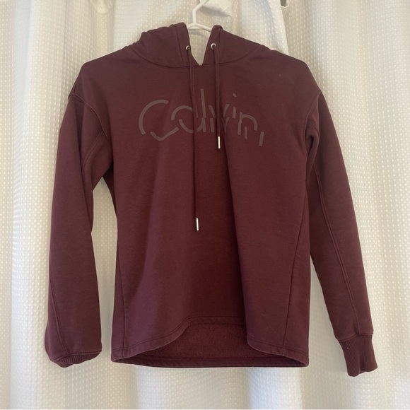 Calvin Klein Jeans Red / Maroon XS Hoodie Sweatershirt - Picture 1 of 3